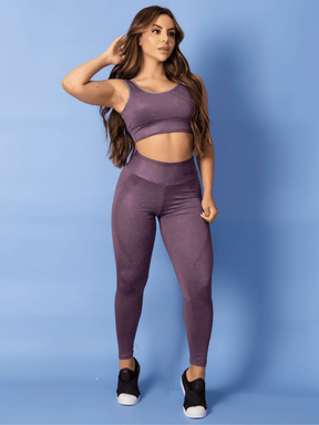 Conjunto Feminino Fitness Academia Top + Calça Sublimada Estampada