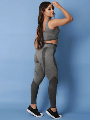 Conjunto Feminino Fitness Academia Top + Calça Sublimada Estampada